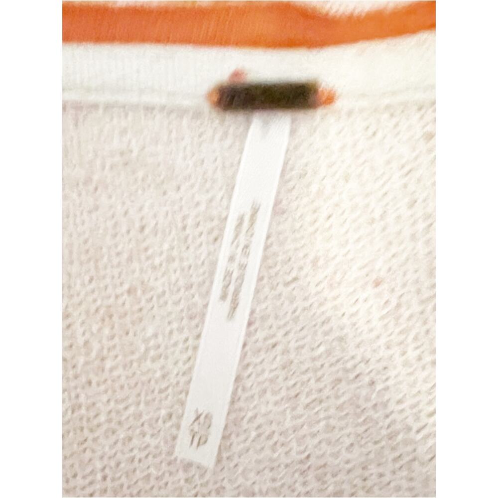 Free People Feels Right Oversized Orange Tie-Dye Long Sleeve Pullover Size XS - Picture 4 of 4